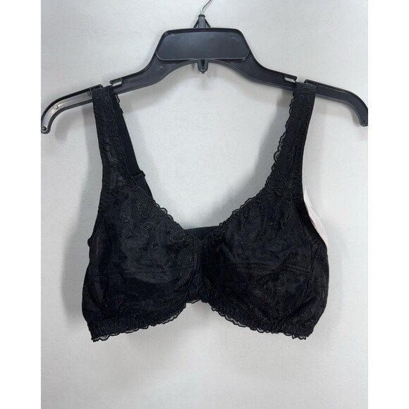 ABC American Breast Care Dream Lace Wire Free Bra 42B Black Mastectomy #504 NEW - Picture 4 of 10